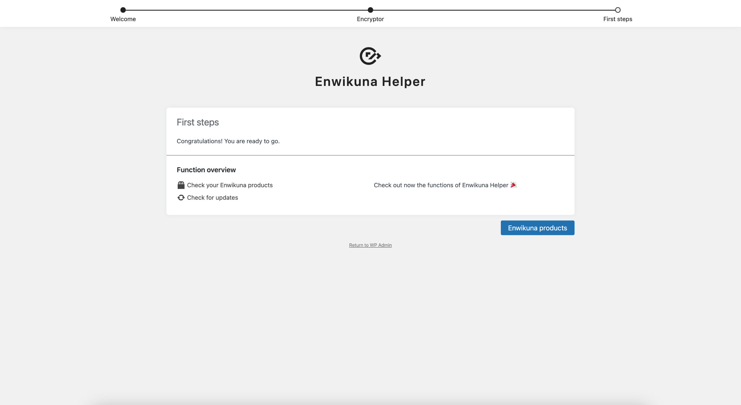 Enwikuna Helper Setup Wizard Step 3